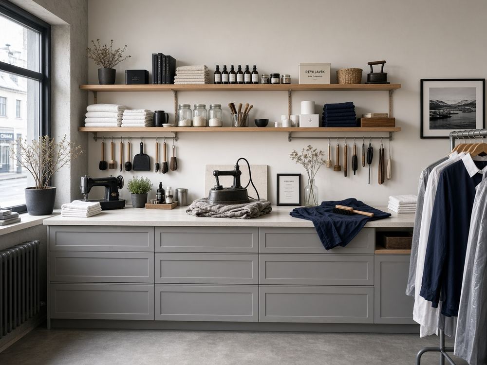 About the Laundry / dry cleaning studio at Studio Swift Pulse